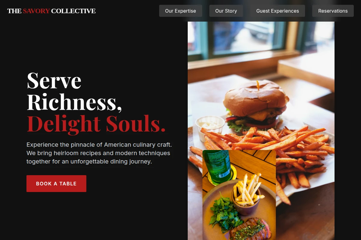 Gourmet American Food