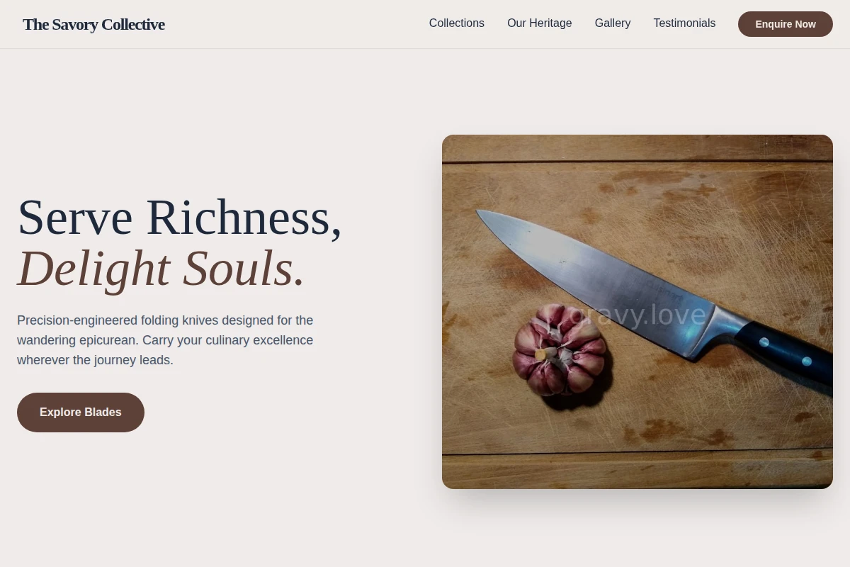 Fold Chef Knife